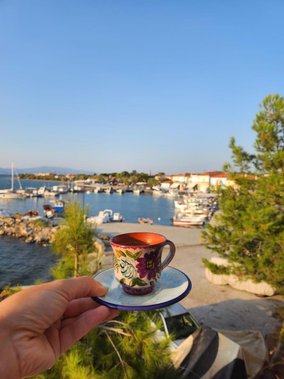 Ocean Vista Retreat Villa Skala Polichnitou Bagian luar foto
